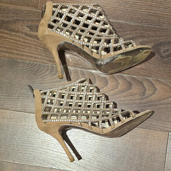 Suede booties with rhinestones by Michael Kors (Yvonne Booties) - Picture 7 of 8